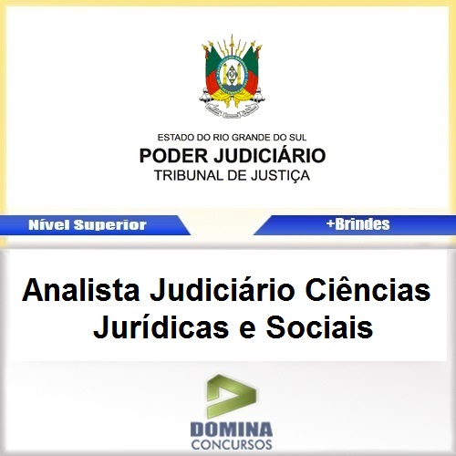 Apostila TJ RS 2017 ANA Judiciário Jurídicas e Sociais