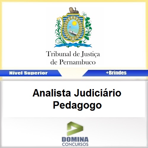Apostila TJ PE 2017 Analista Judiciário Pedagogo