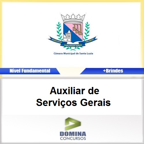 Apostila Santa Luzia MG 2017 Auxiliar de Serviços Gerais