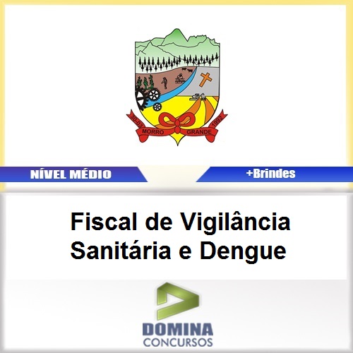 Apostila Morro Grande SC 2017 Fiscal Vigilância Sanitária