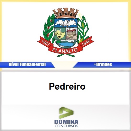 Apostila Concurso Planalto SP 2017 Pedreiro