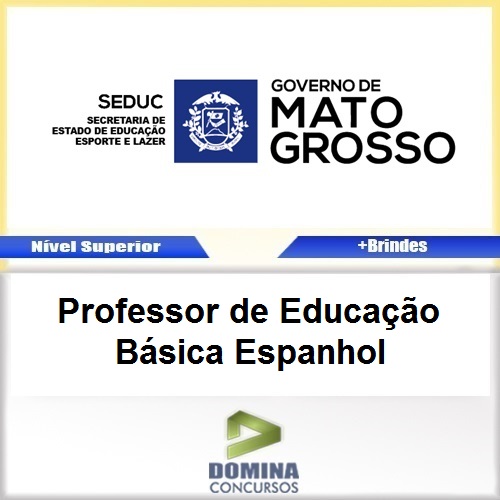Apostila SEDUC MT 2017 Professor de Espanhol