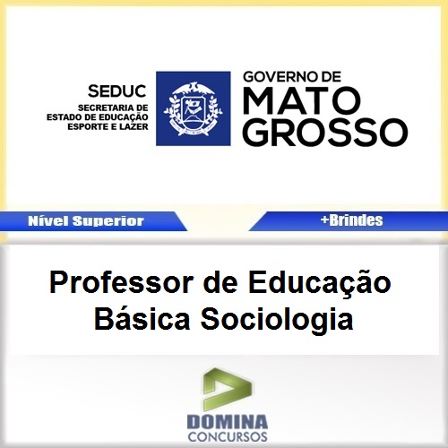Apostila SEDUC MT 2017 Professor de Sociologia