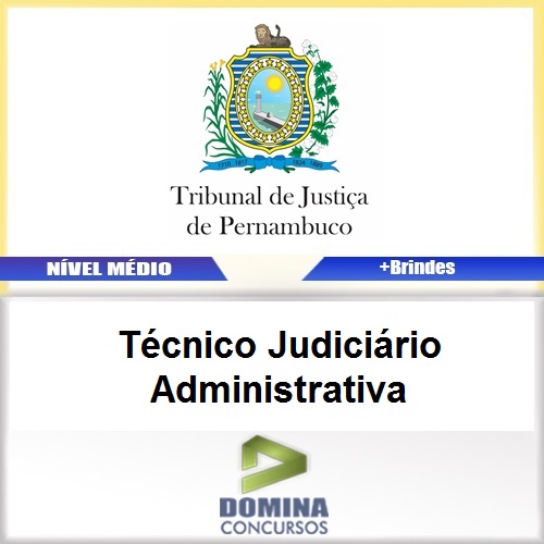 Apostila TJ PE 2017 Técnico Judiciário Administrativa