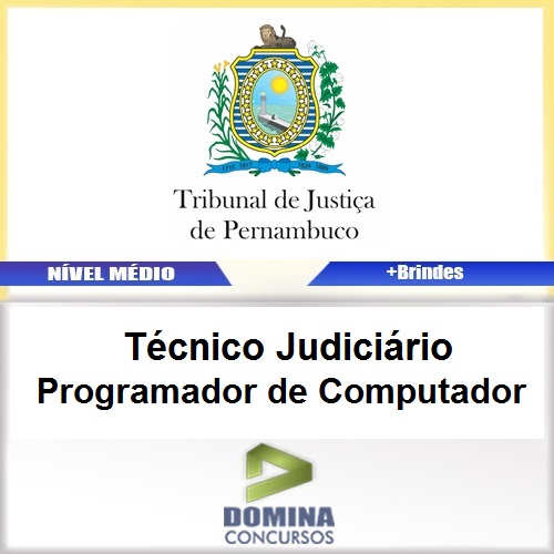 Apostila TJ PE 2017 Técnico Programador Computador