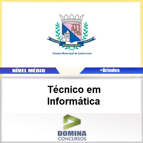 Apostila Santa Luzia MG 2017 Técnico em Informática