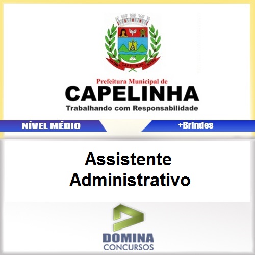 Apostila Capelinha MG 2017 Assistente Administrativo