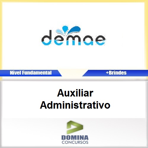 Apostila DEMAE GO 2017 Auxiliar Administrativo