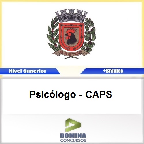Apostila Concurso Bastos SP 2017 Psicólogo CAPS