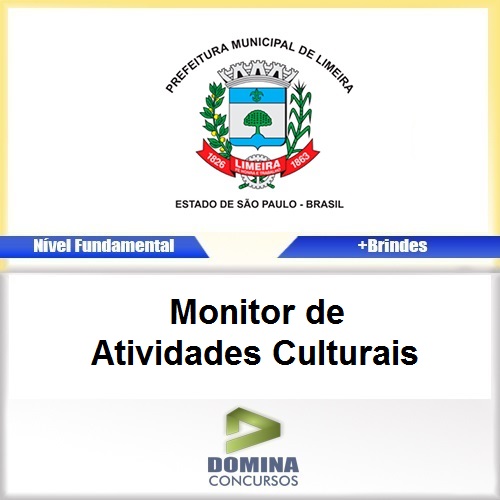 Apostila Limeira SP 2017 Monitor de Atividades Culturais