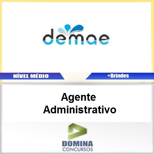 Apostila DEMAE GO 2017 Agente Administrativo