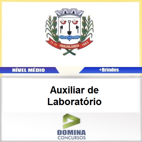 Apostila Anaurilândia MS 2017 Auxiliar de Laboratório