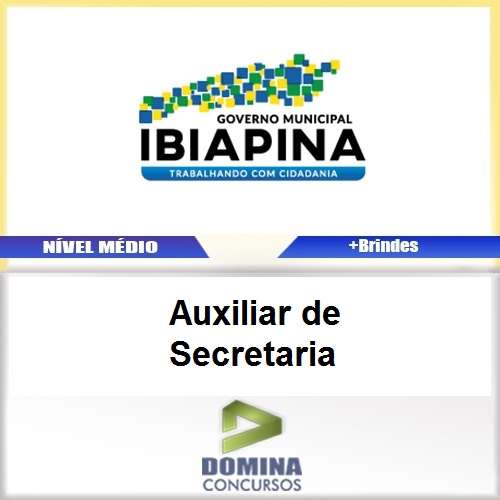 Apostila Ibiapina CE 2017 Auxiliar de Secretaria PDF