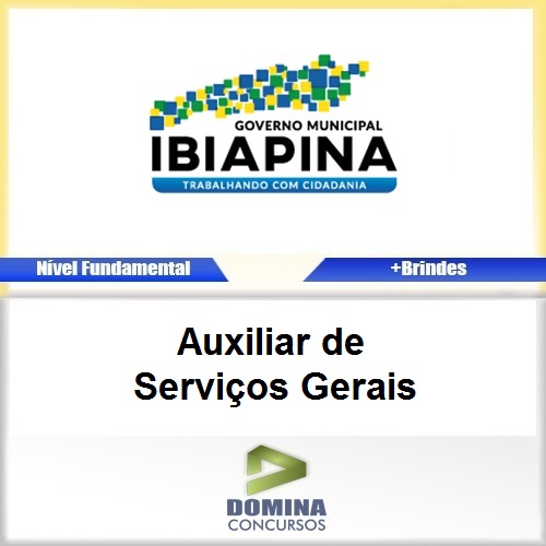 Apostila Ibiapina CE 2017 Auxiliar de Serviços Gerais