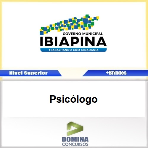 Apostila Concurso Ibiapina CE 2017 Psicólogo