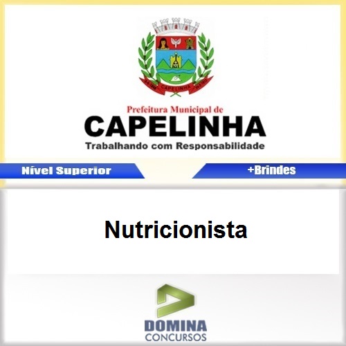 Apostila Concurso Capelinha MG 2017 Nutricionista