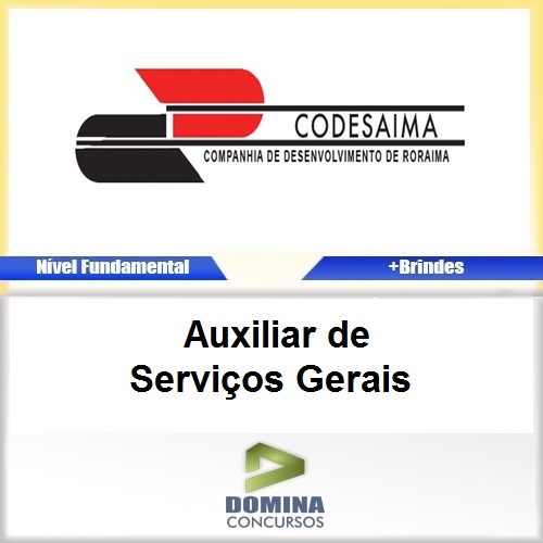 Apostila CODESAIMA RR 2017 Auxiliar Serviços Gerais
