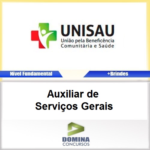 Apostila UNISAU 2017 Auxiliar de Serviços Gerais