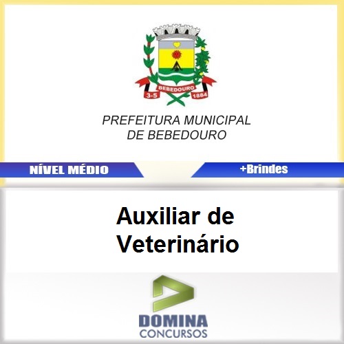 Apostila Bebedouro SP 2017 Auxiliar de Veterinário