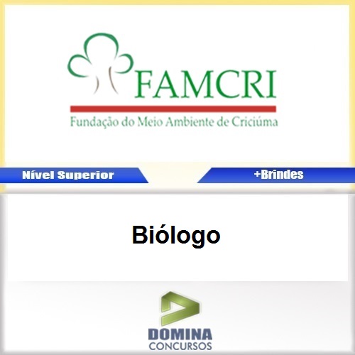 Apostila Concurso FAMCRI SC 2017 Biólogo PDF