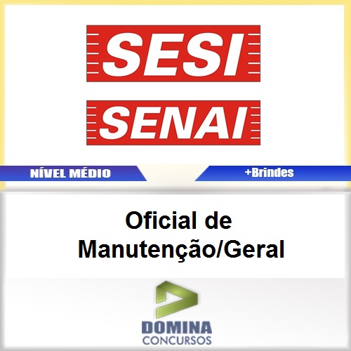 Apostila SESI SENAI SP 2017 Oficial Manutenção Geral