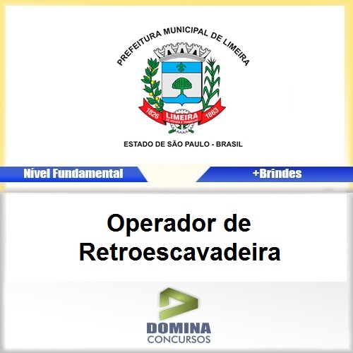 Apostila Limeira SP 2017 Operador de Retroescavadeira