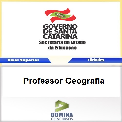 Apostila Concurso SED SC 2017 Professor Geografia