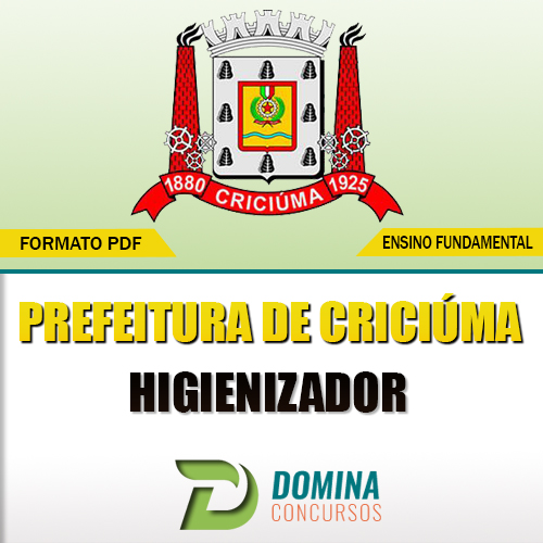 Apostila Concurso Criciúma SC 2017 Higienizador PDF