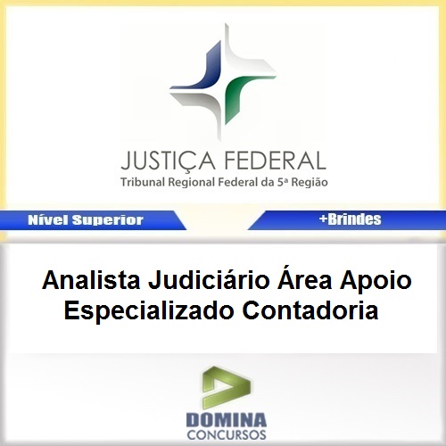 Apostila TRF 5 Regiao 2017 Analista Judiciário Contadoria
