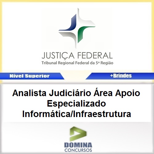 Apostila TRF 5 Regiao 2017 Analista JUD Informática Infraestrutura