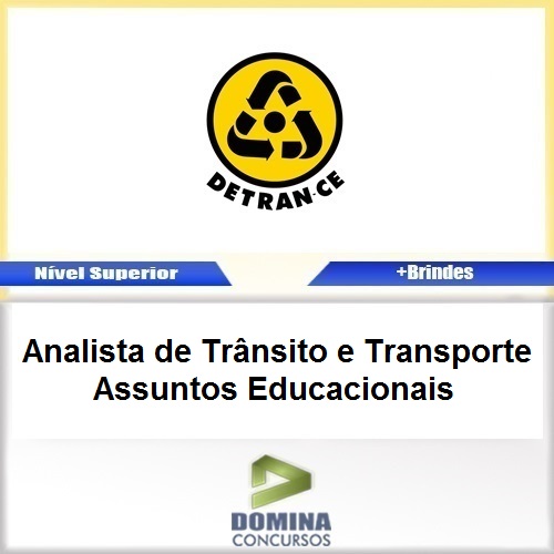 Apostila DETRAN CE 2017 Analista Trânsito Assuntos Educacionais