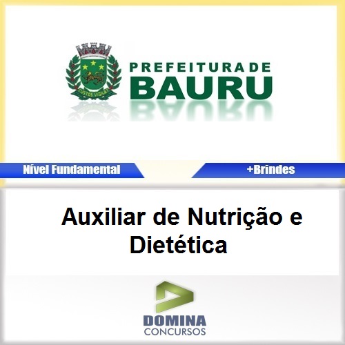 Apostila Bauru SP 2017 Auxiliar de Nutrição e Dietética