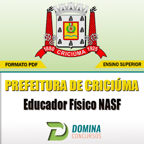 Apostila Concurso Criciúma SC 2017 Educador Físico NASF