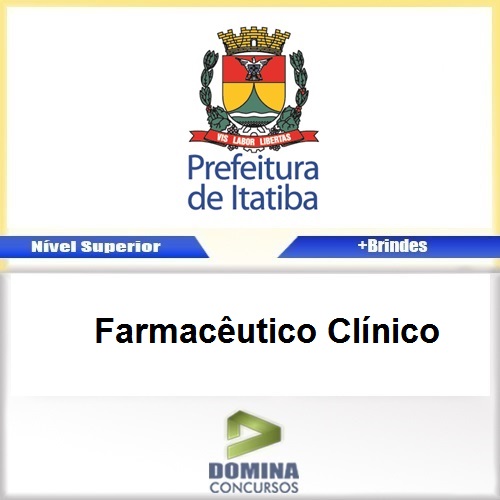 Apostila Concurso Itatiba SP 2017 Farmacêutico Clínico
