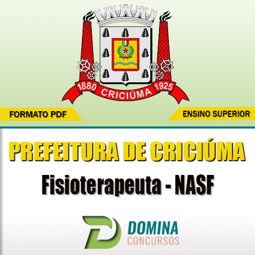 Apostila Concurso Criciúma SC 2017 Fisioterapeuta NASF