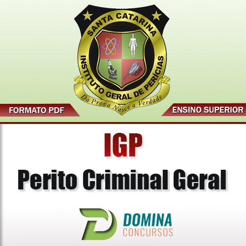 Apostila IGP SC 2017 Perito Criminal Geral Download