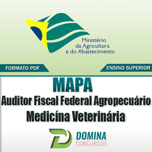 Apostila MAPA 2017 Auditor Fiscal Agropecuário Medicina Veterinária