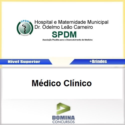 Apostila Concurso SPDM MG 2017 Médico Clínico PDF