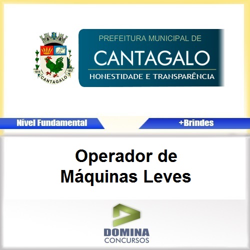Apostila Cantagalo MG 2017 Operador de Máquinas Leves