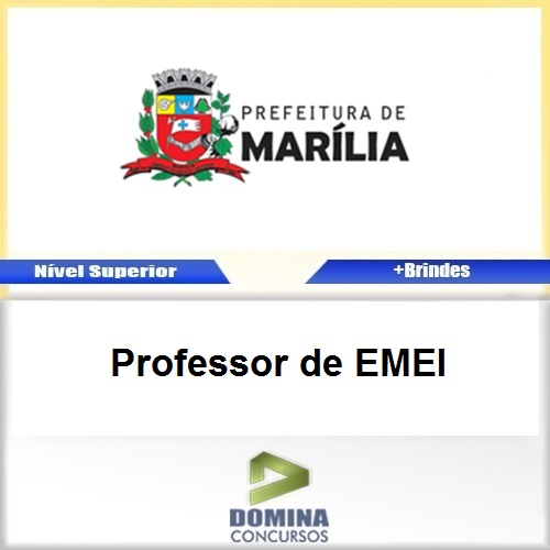 Apostila Concurso Marília SP 2017 Professor de EMEI