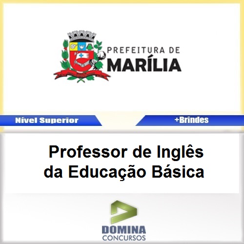 Apostila Marília SP 2017 Professor Inglês Educação Básica
