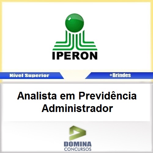 Apostila IPERON 2017 Analista em Previdência Administrador
