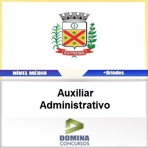 Apostila Extrema MG 2017 Auxiliar Administrativo PDF
