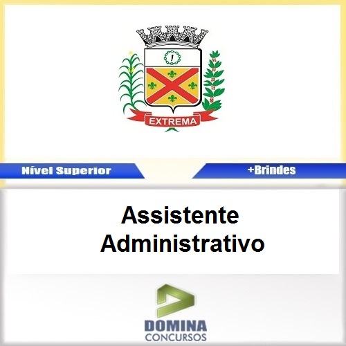 Apostila Concurso Extrema MG 2017 Assistente Administrativo