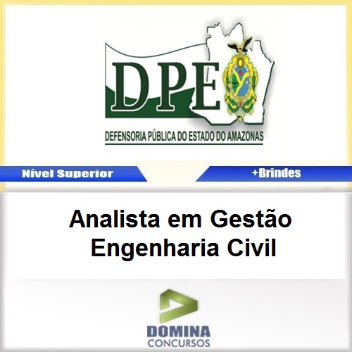 Apostila DPE AM 2017 Analista em Gestão Engenharia Civil