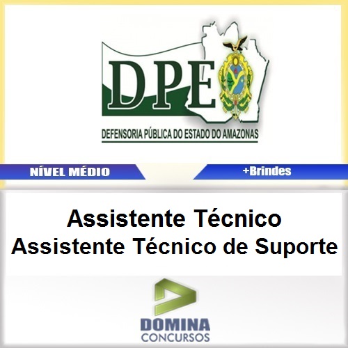 Apostila DPE AM 2017 Assistente Técnico de Suporte PDF
