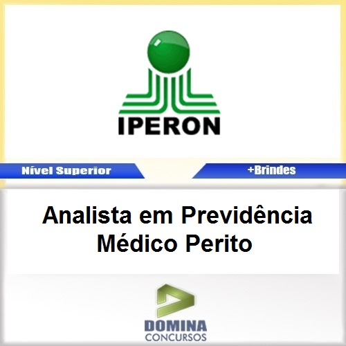 Apostila IPERON 2017 Analista em Previdência Médico Perito