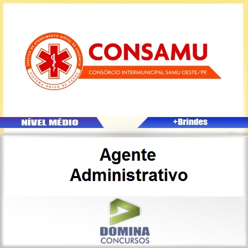 Apostila CONSAMU PR 2017 Agente Administrativo PDF