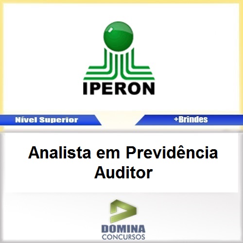 Apostila IPERON 2017 Analista em Previdência Auditor