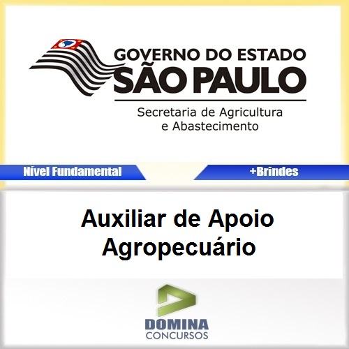 Apostila SAA SP 2017 Auxiliar de Apoio Agropecuário PDF